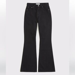 Abercrombie High Rise  Black Flared Women's Jeans